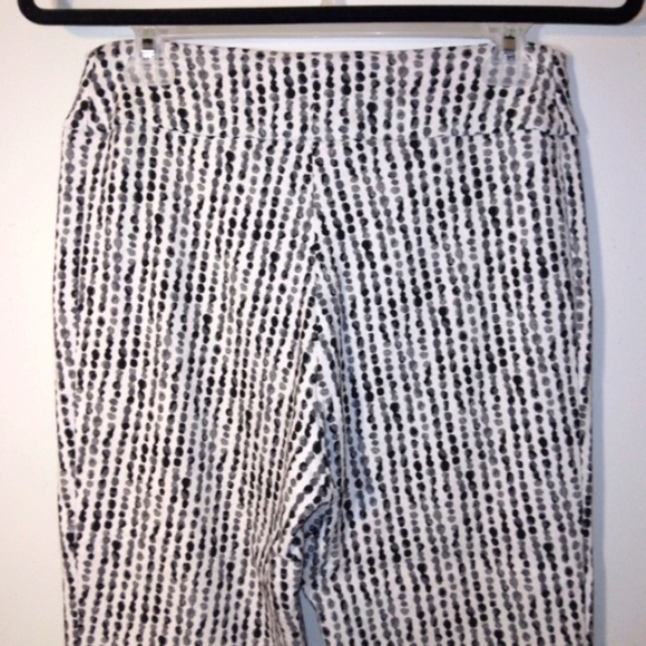 Lisette L Montreal High-Rise Straight Polka Dot Stripe Pull-On Pants - Picture 14 of 16